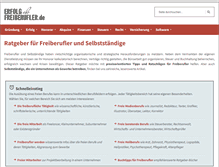 Tablet Screenshot of erfolg-als-freiberufler.de